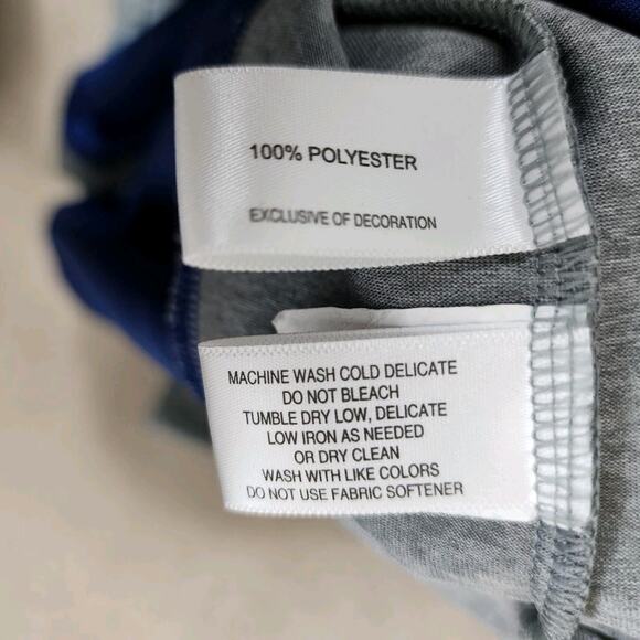 UNCW Seahawks Polo Shirt Blue gray Drytec 50+ UPF Wilmington NC COLLEGE SPORT M - Picture 7 of 10